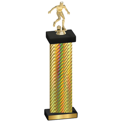 Single Gold Carbon Fiber Soccer Trophy