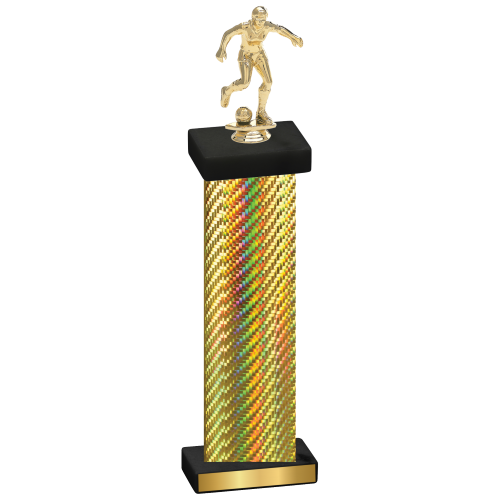 Single Gold Carbon Fiber Soccer Trophy