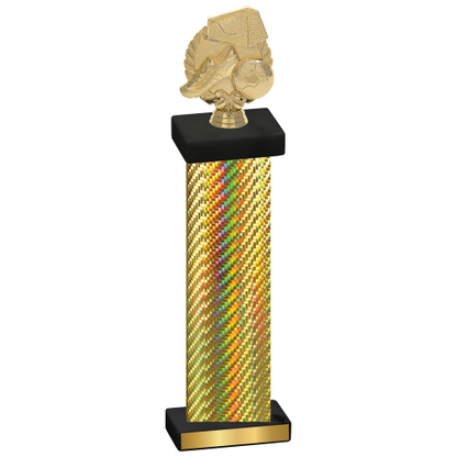 Single Gold Carbon Fiber Soccer Trophy