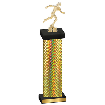 Single Gold Carbon Fiber Running Trophy