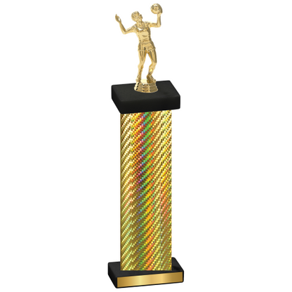 Single Gold Carbon Fiber Volleyball Trophy