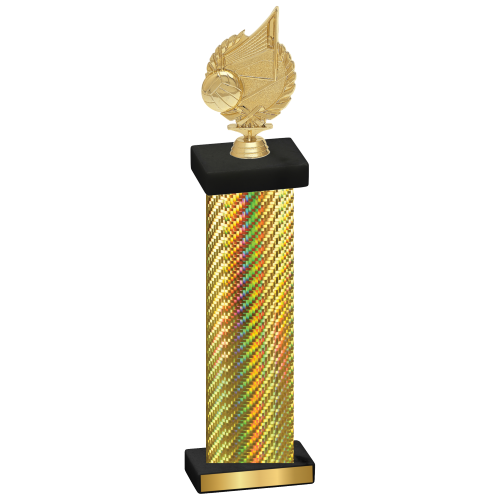 Single Gold Carbon Fiber Volleyball Trophy