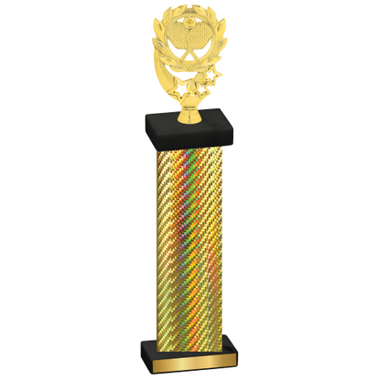 Single Gold Carbon Fiber Pickleball Trophy