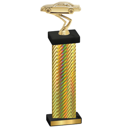 Single Gold Carbon Fiber Cars Trophy