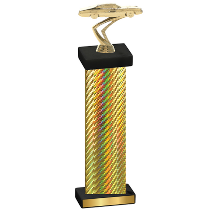 Single Gold Carbon Fiber Cars Trophy