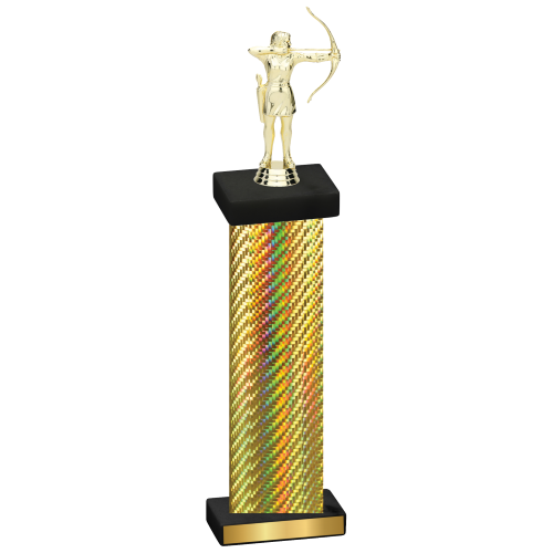 Single Gold Carbon Fiber Archery Trophy