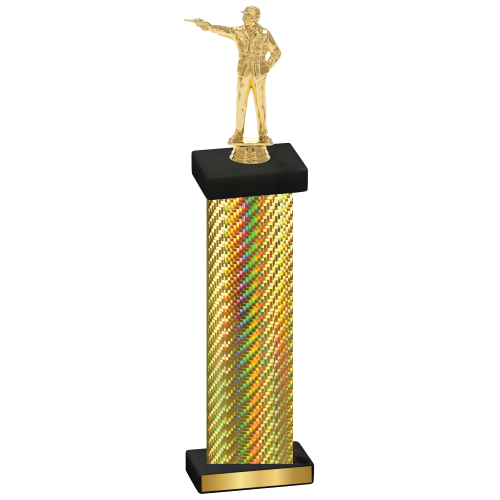 Single Gold Carbon Fiber Shooter Trophy