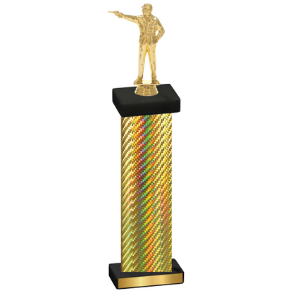 Single Gold Carbon Fiber Shooter Trophy