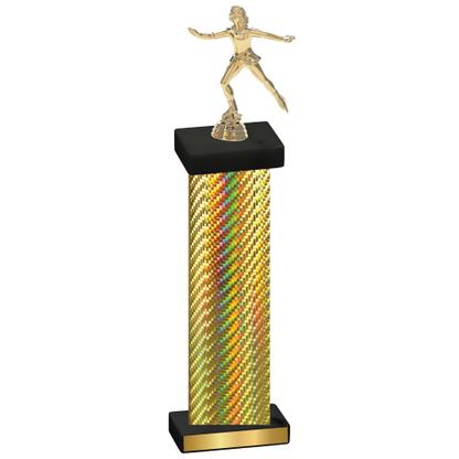 Single Gold Carbon Fiber Skater Trophy