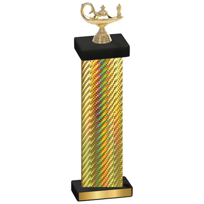 Single Gold Carbon Fiber Academics Trophy