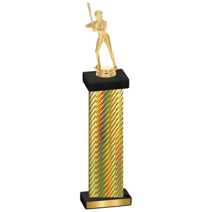 Single Gold Carbon Fiber Softball Trophy