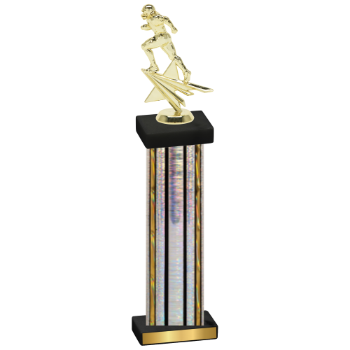 Single Silver Glacier Football Trophy