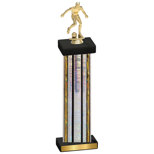 Single Silver Glacier Soccer Trophy