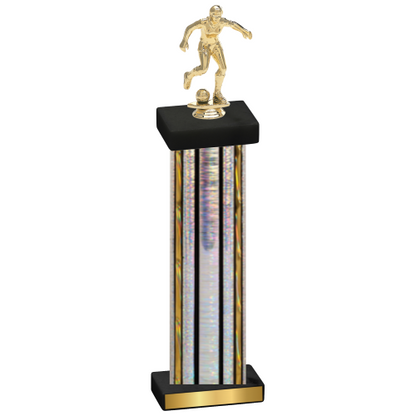 Single Silver Glacier Soccer Trophy