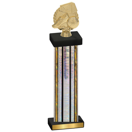 Single Silver Glacier Soccer Trophy