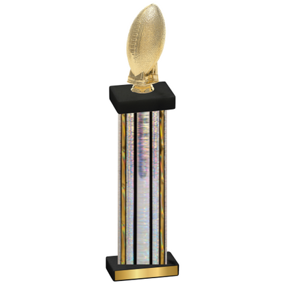 Single Silver Glacier Football Trophy