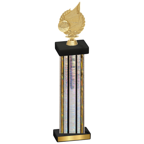 Single Silver Glacier Volleyball Trophy