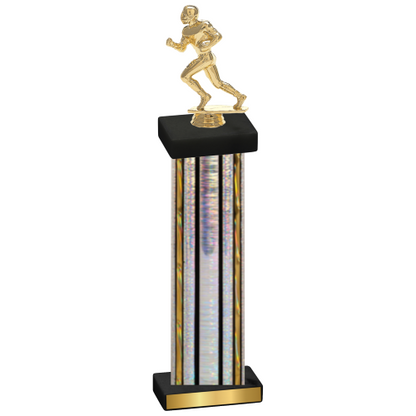 Single Silver Glacier Football Trophy