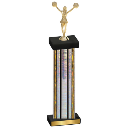 Single Silver Glacier Cheerleading Trophy