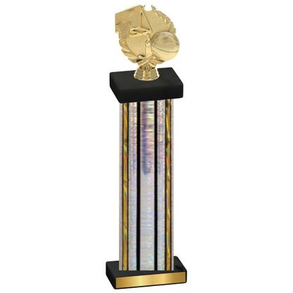 Single Silver Glacier Basketball Trophy