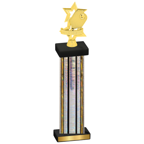 Single Silver Glacier Pickleball Trophy