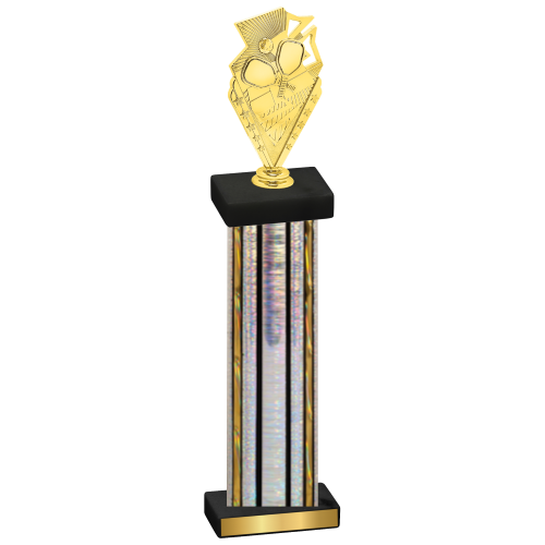 Single Silver Glacier Pickleball Trophy