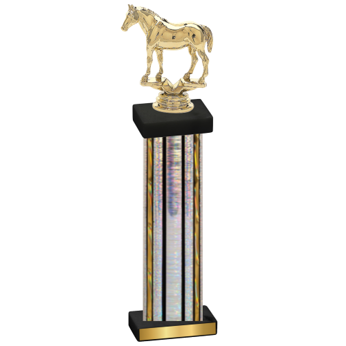 Single Silver Glacier Horses Trophy