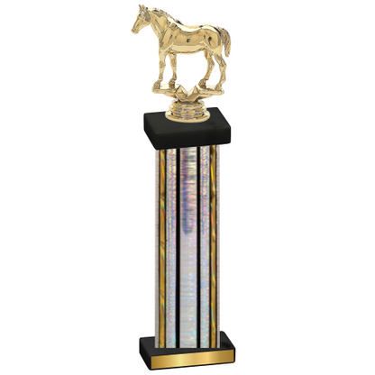 Single Silver Glacier Horses Trophy