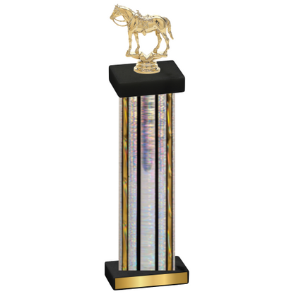 Single Silver Glacier Horses Trophy