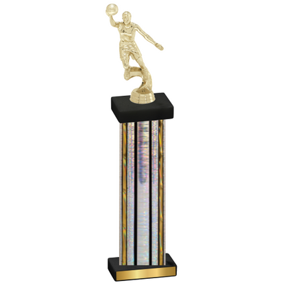 Single Silver Glacier Basketball Trophy