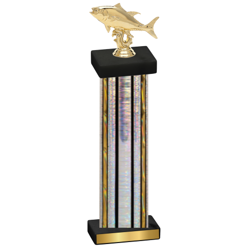 Single Silver Glacier Fishing Trophy