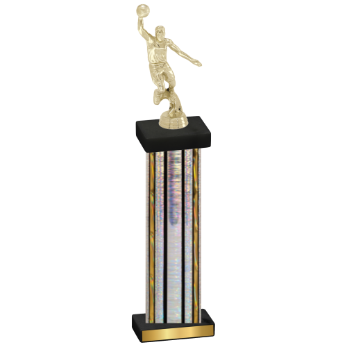 Single Silver Glacier Basketball Trophy