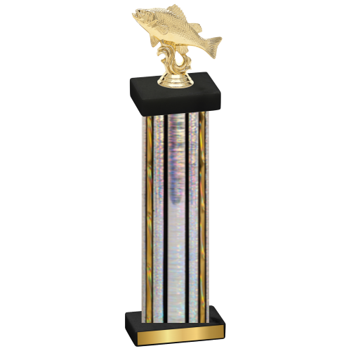 Single Silver Glacier Fishing Trophy