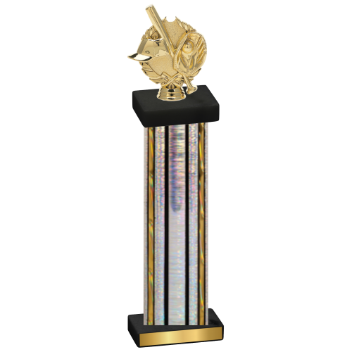 Single Silver Glacier Baseball Trophy