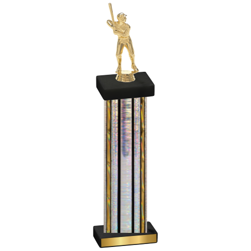 Single Silver Glacier Baseball Trophy