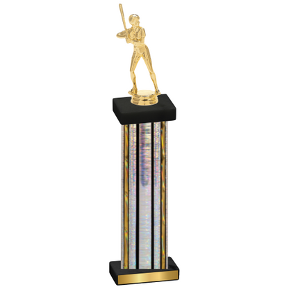 Single Silver Glacier Softball Trophy