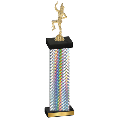 Single Silver Carbon Fiber Majorette Trophy