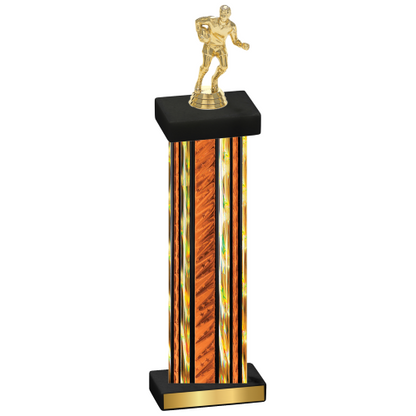 Single Orange Glacier Rugby Trophy