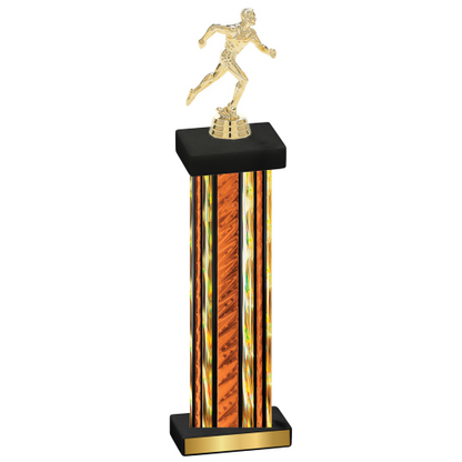 Single Orange Glacier Running Trophy