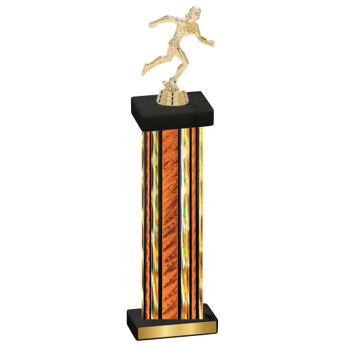 Single Orange Glacier Running Trophy