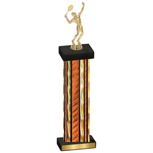 Single Orange Glacier Tennis Trophy