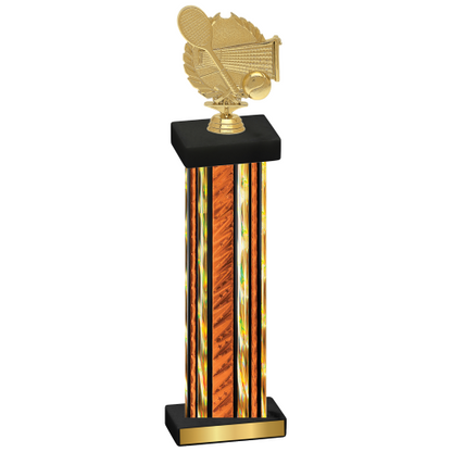 Single Orange Glacier Tennis Trophy