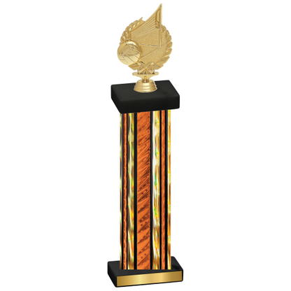 Single Orange Glacier Volleyball Trophy