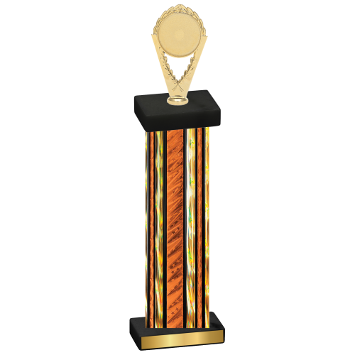 Single Orange Glacier Insert Trophy