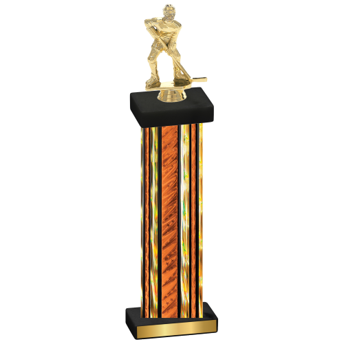 Single Orange Glacier Hockey Trophy