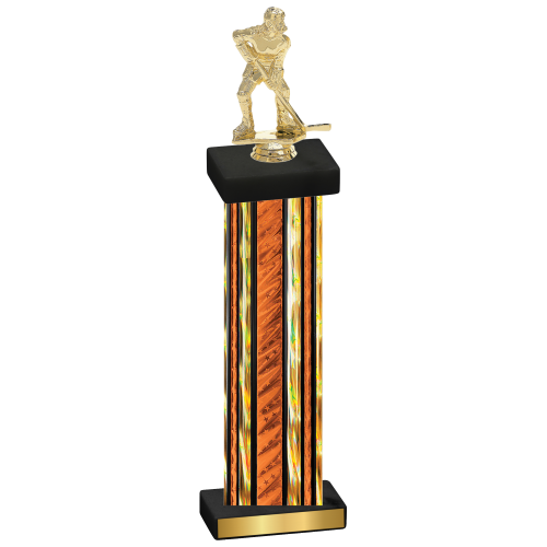 Single Orange Glacier Hockey Trophy