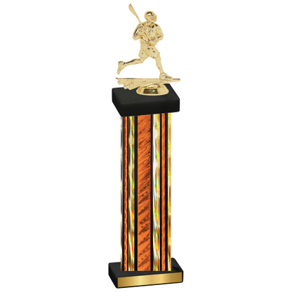 Single Orange Glacier Lacrosse Trophy