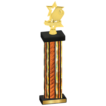 Single Orange Glacier Pickleball Trophy