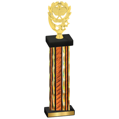 Single Orange Glacier Pickleball Trophy