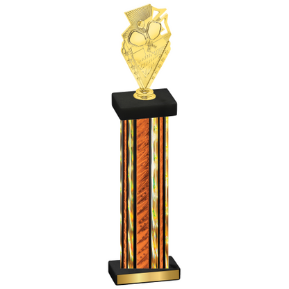 Single Orange Glacier Pickleball Trophy